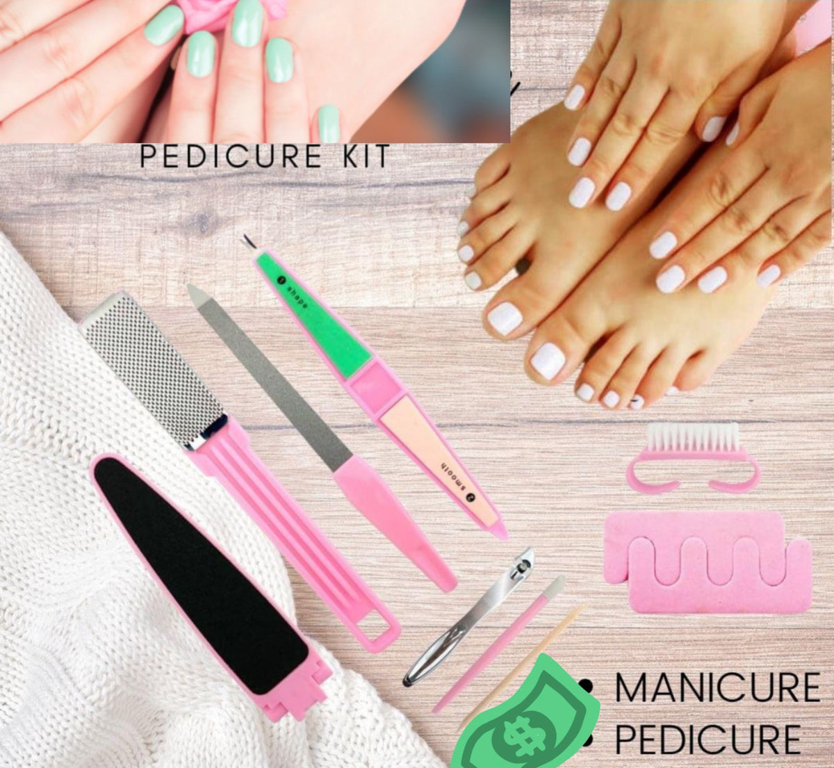 16PCS Stainless Steel Nail Clipper Set with Folding Case – Professional Manicure & Pedicure Grooming Kit for Men & Women