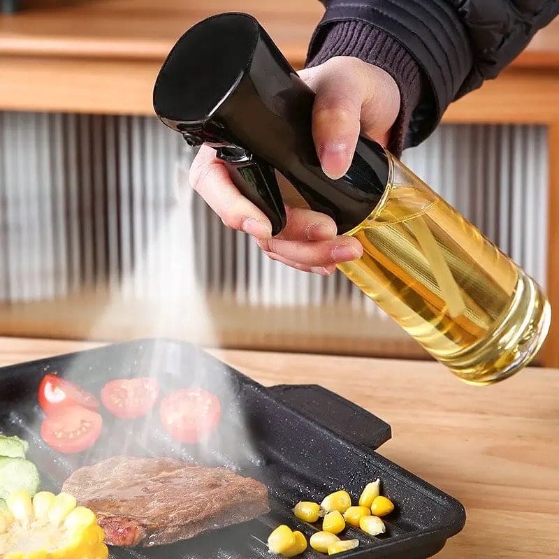 200ml Oil Sprayer Bottle for Cooking – High Pressure Olive Oil Mister Spray Bottle, Refillable Kitchen BBQ Sauce Sprayer