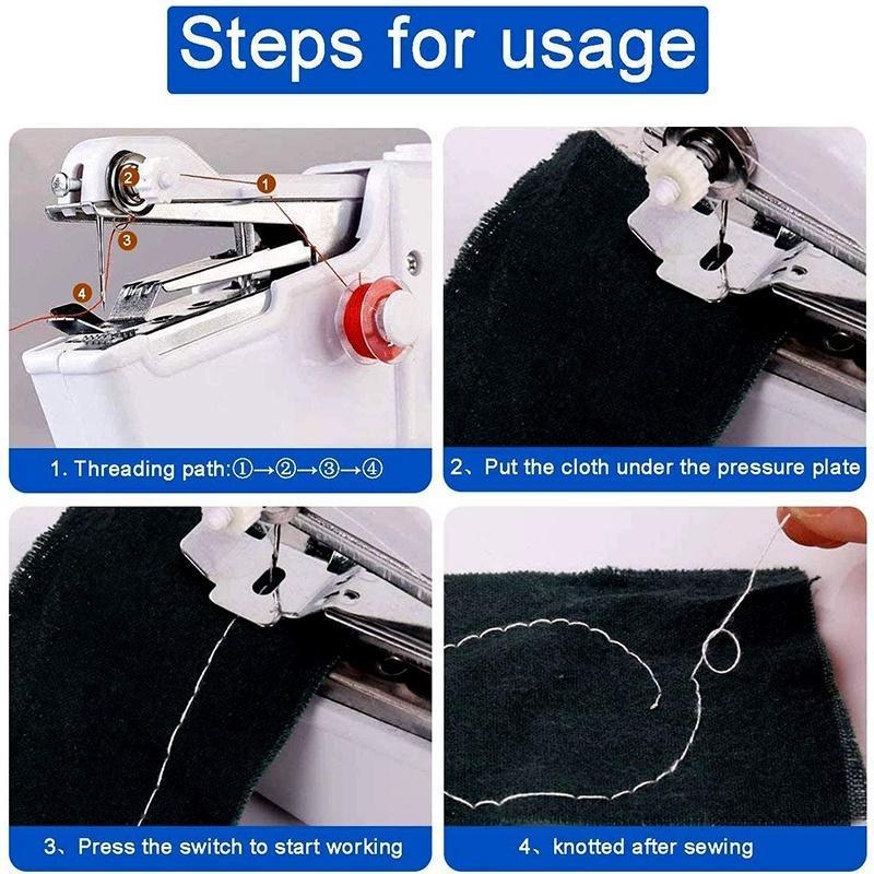 Handy Stitch Portable Sewing Machine – Handheld Mini Sewing Machine for Quick Clothes Repair, DIY Sewing, Travel & Home Use