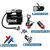 Portable Mini Air Compressor Pump DC 12V 300 PSI | Car Tire Inflator Air Pump for Cars, Motorcycles, Bicycles & Sports Balls