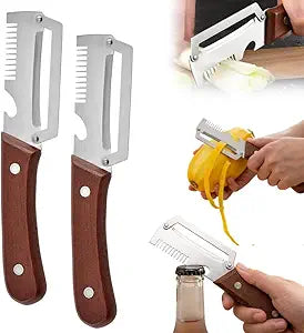3-in-1 Ultra Sharp Vegetable Peeler & Cutter – Stainless Steel Peeler, Slicer & Julienne Kitchen Tool