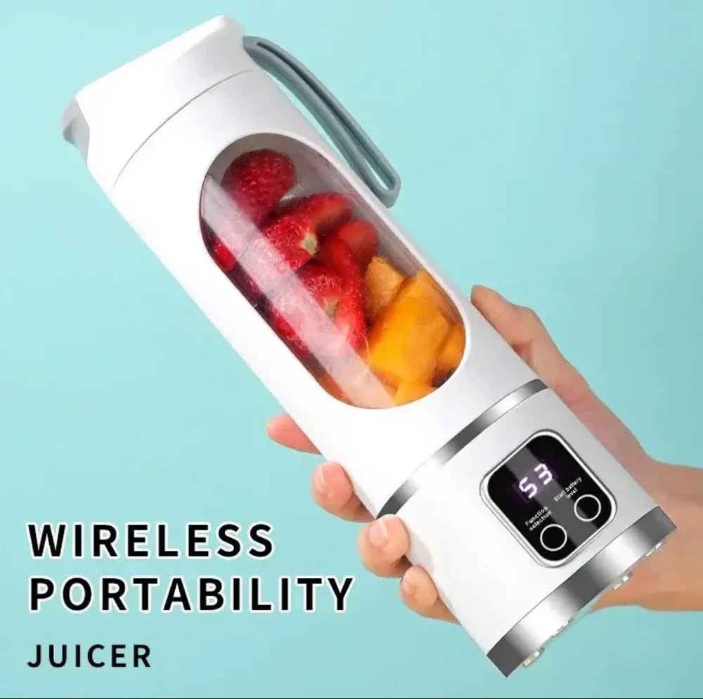 Mini Portable Juicer Blender 400ml USB Rechargeable Smoothie Maker, Portable Blender Bottle for Fresh Juice, Protein Shakes & Travel
