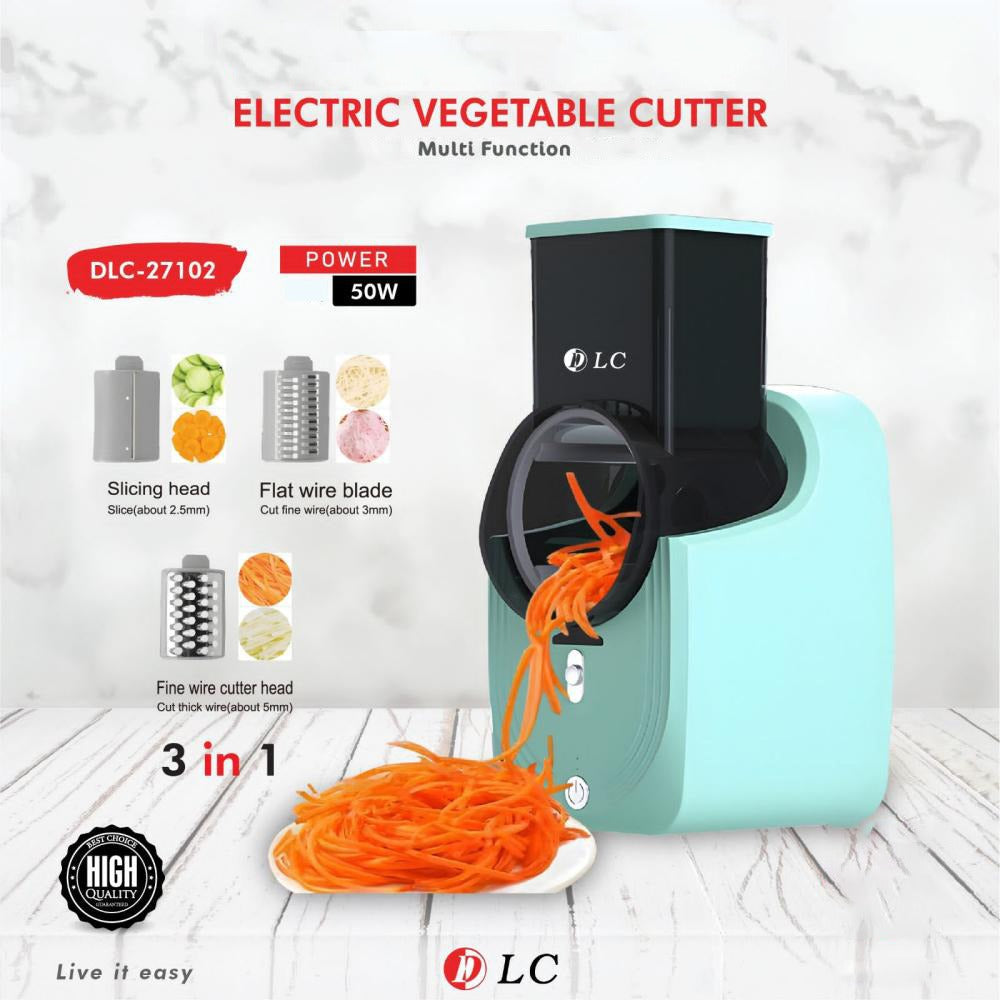 Automatic Electric Vegetable Cutter Chopper Machine – Multifunctional Food Slicer, Garlic Chopper & Mini Food Processor