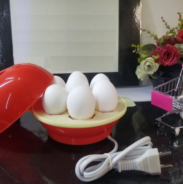 Electric Egg Boiler & Vegetable Steamer – Automatic Egg Cooker, Rapid Egg Boiling Machine & Healthy Food Steamer for Breakfast