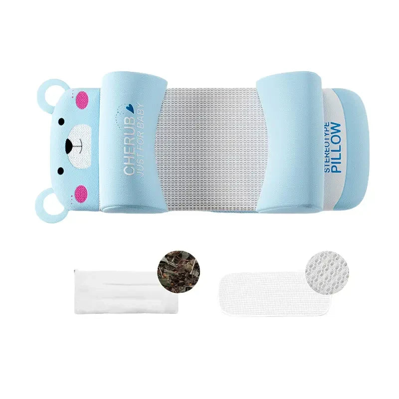 Adjustable Newborn Baby Head Shaping Pillow – Soft Anti-Flat Head Support Cushion for Babies