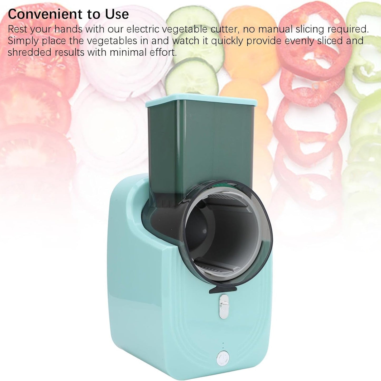 Automatic Electric Vegetable Cutter Chopper Machine – Multifunctional Food Slicer, Garlic Chopper & Mini Food Processor