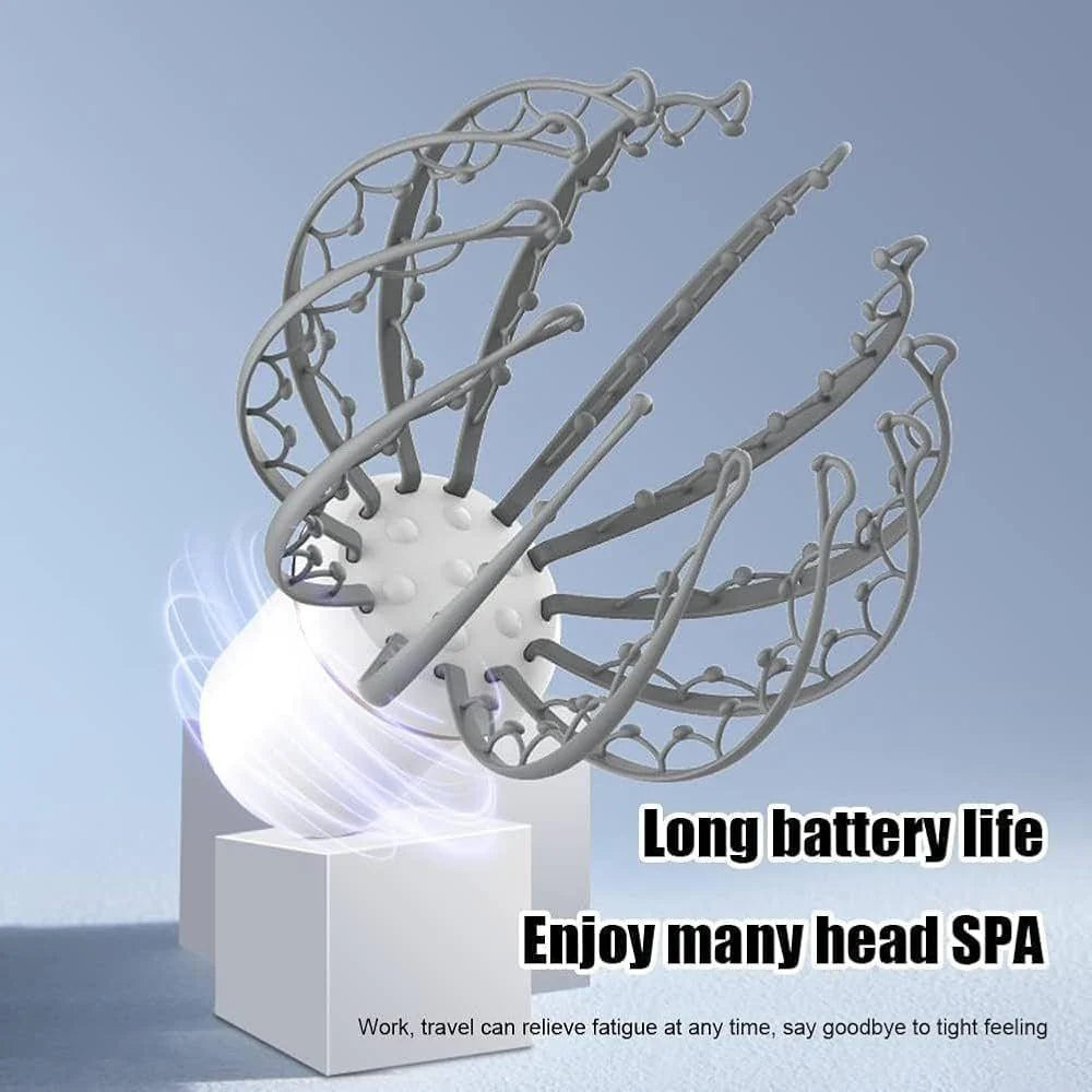 Portable Electric 12-Claw Head Massager – Octopus Scalp Massager, Vibrating Head Massage Relaxation Device & Personal Care Massager