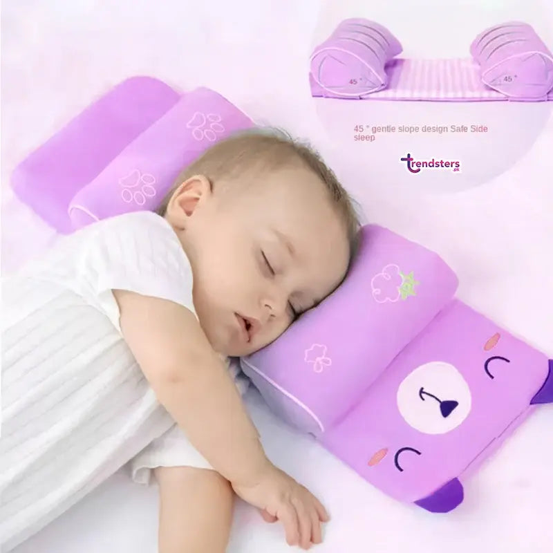 Adjustable Newborn Baby Head Shaping Pillow – Soft Anti-Flat Head Support Cushion for Babies