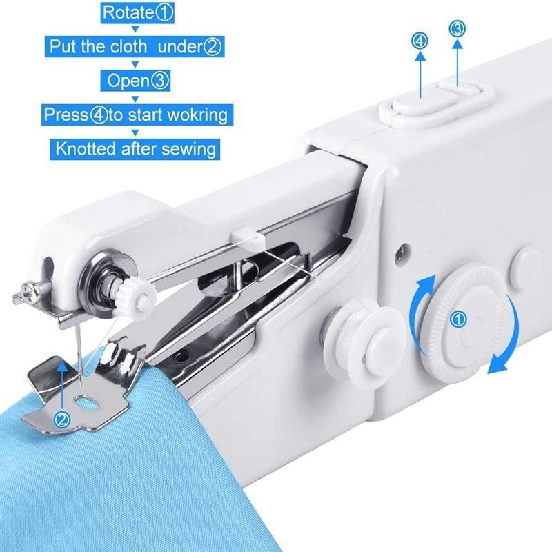 Handy Stitch Portable Sewing Machine – Handheld Mini Sewing Machine for Quick Clothes Repair, DIY Sewing, Travel & Home Use