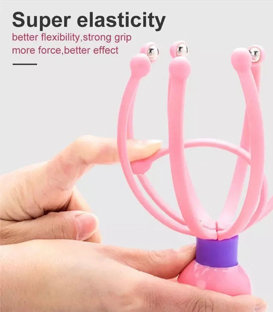 Portable Electric 12-Claw Head Massager – Octopus Scalp Massager, Vibrating Head Massage Relaxation Device & Personal Care Massager