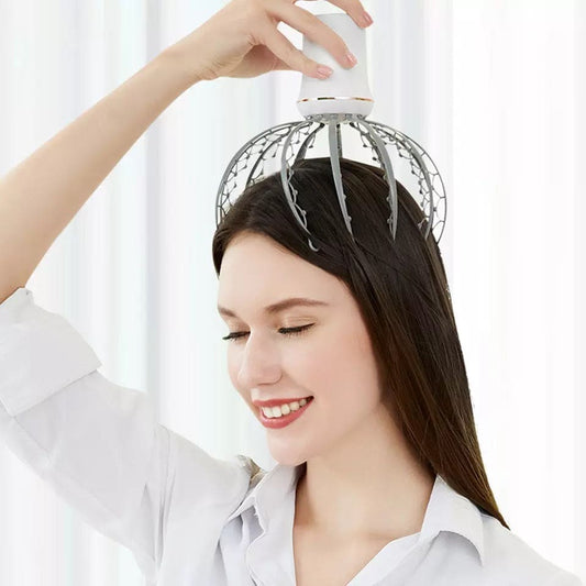 Portable Electric 12-Claw Head Massager – Octopus Scalp Massager, Vibrating Head Massage Relaxation Device & Personal Care Massager