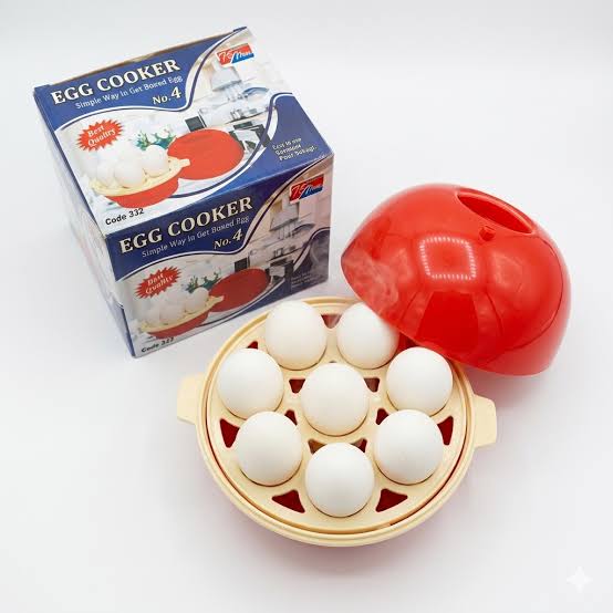 Electric Egg Boiler & Vegetable Steamer – Automatic Egg Cooker, Rapid Egg Boiling Machine & Healthy Food Steamer for Breakfast