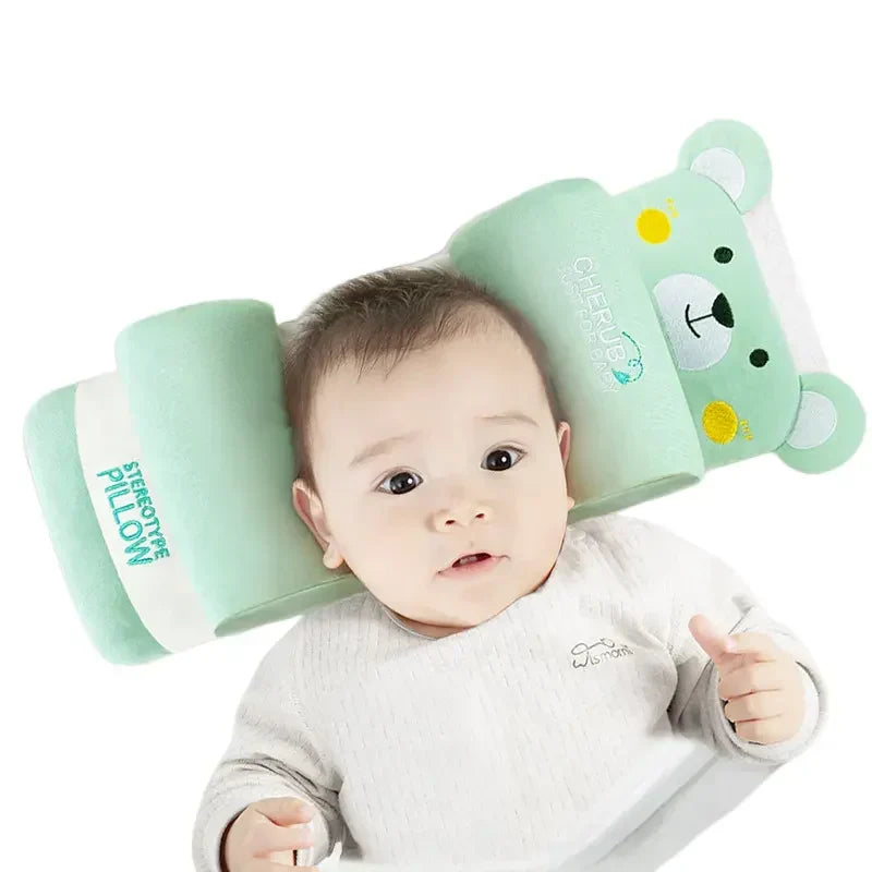 Adjustable Newborn Baby Head Shaping Pillow – Soft Anti-Flat Head Support Cushion for Babies