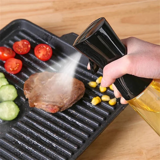 200ml Oil Sprayer Bottle for Cooking – High Pressure Olive Oil Mister Spray Bottle, Refillable Kitchen BBQ Sauce Sprayer