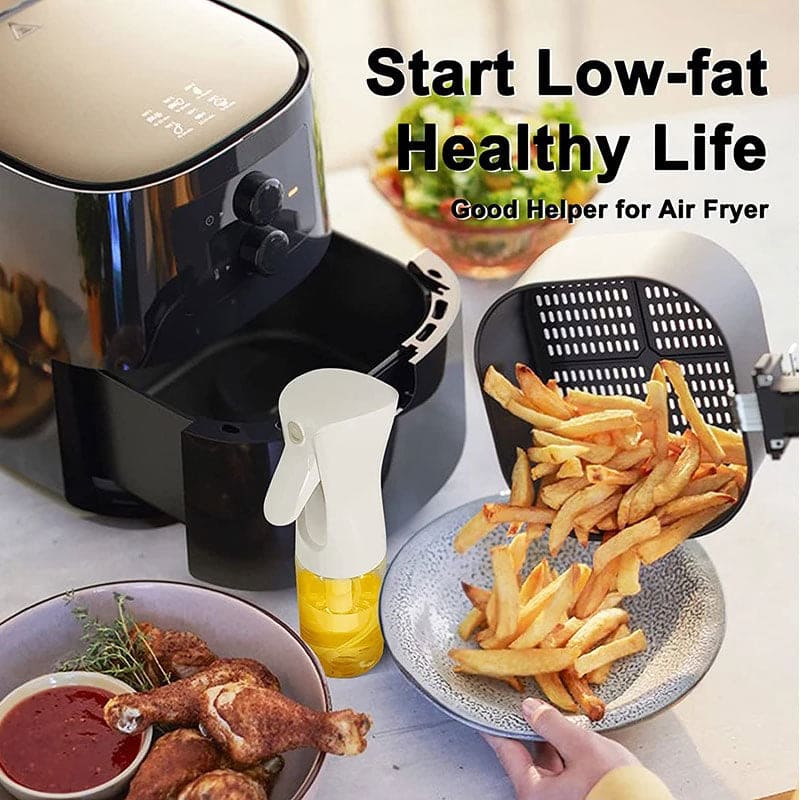 200ml Oil Sprayer Bottle for Cooking – High Pressure Olive Oil Mister Spray Bottle, Refillable Kitchen BBQ Sauce Sprayer
