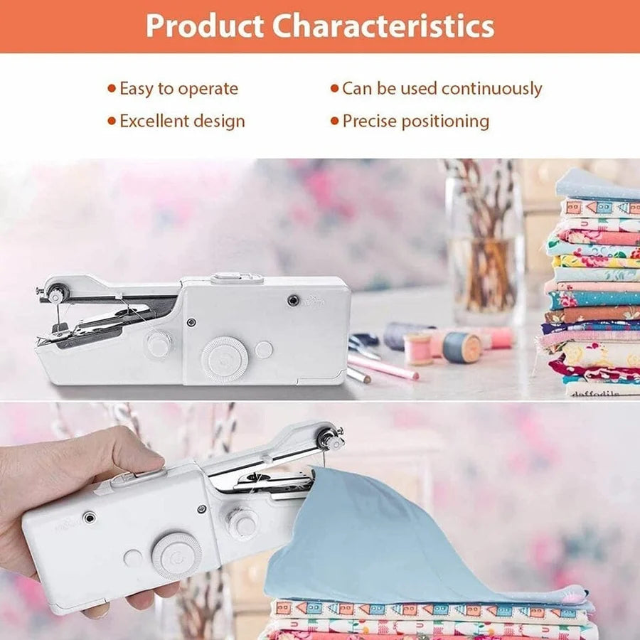 Handy Stitch Portable Sewing Machine – Handheld Mini Sewing Machine for Quick Clothes Repair, DIY Sewing, Travel & Home Use
