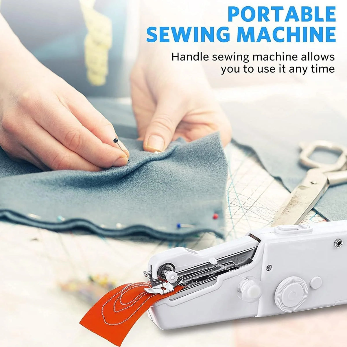 Handy Stitch Portable Sewing Machine – Handheld Mini Sewing Machine for Quick Clothes Repair, DIY Sewing, Travel & Home Use